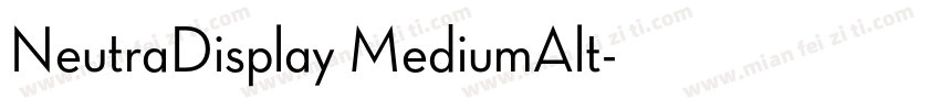 NeutraDisplay MediumAlt字体转换